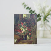 Vase van Bloemen op een Console, 1848-49 Briefkaart (Staand voorkant)