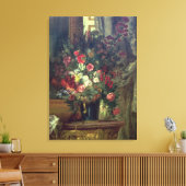 Vase van Bloemen op een Console, 1848-49 Canvas Afdruk (Insitu (Woonkamer))