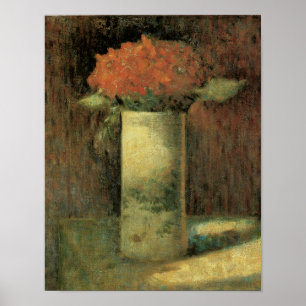 Vase van bloemen poster