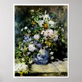 Vase van bloemen poster