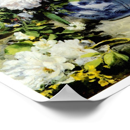 Vase van bloemen poster (Hoek)