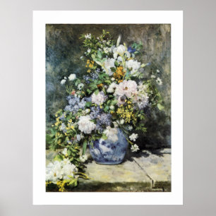 Vase van bloemen poster