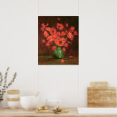 Vase van bloemen poster (Keuken)