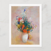 Vase van bloemen, Redon Briefkaart (Voorkant)