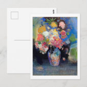 Vase van bloemen, Redon Briefkaart (Voorkant / Achterkant)