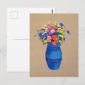 Vase van bloemen, Redon Briefkaart (Voorkant / Achterkant)