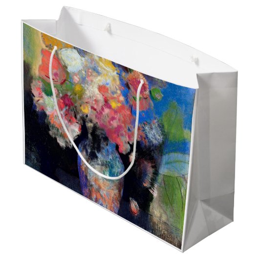 Vase van bloemen, Redon Groot Cadeauzakje (Achterkant Gekanteld)