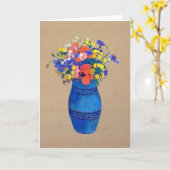 Vase van bloemen, Redon Kaart (Gele Bloem)