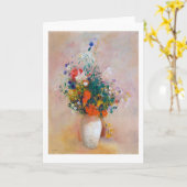 Vase van bloemen, Redon Kaart (Gele Bloem)