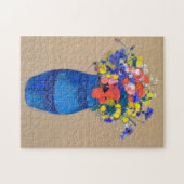 Vase van bloemen, Redon Legpuzzel (Horizontaal)