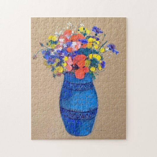 Vase van bloemen, Redon Legpuzzel (Verticaal)