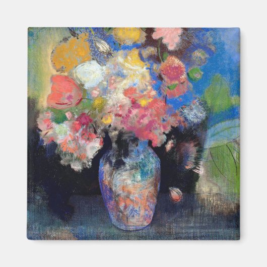 Vase van bloemen, Redon Magneet (Voorkant)