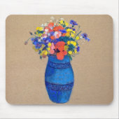 Vase van bloemen, Redon Muismat (Voorkant)
