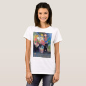 Vase van bloemen, Redon T-shirt (Voorkant volledig)
