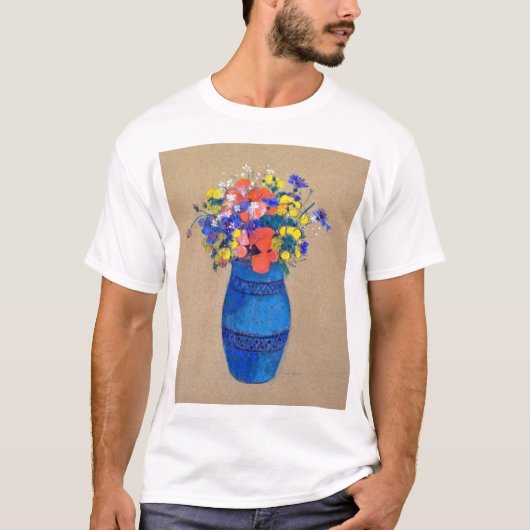 Vase van bloemen, Redon T-shirt (Voorkant)