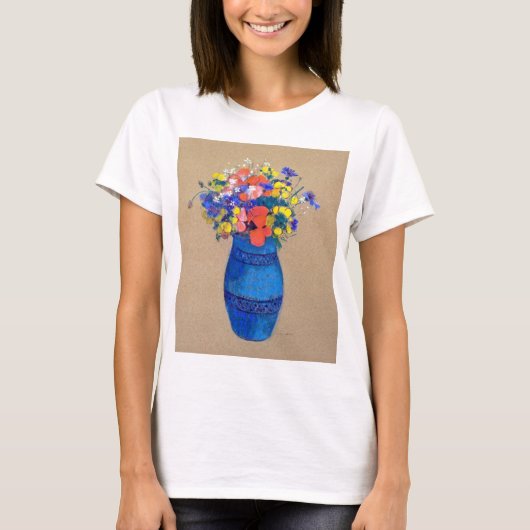 Vase van bloemen, Redon T-shirt (Voorkant)