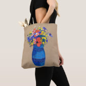 Vase van bloemen, Redon Tote Bag (Dichtbij)