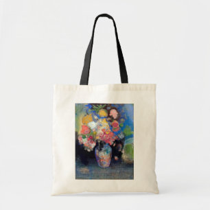 Vase van bloemen, Redon Tote Bag