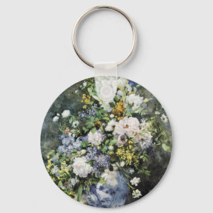 Vase van bloemen sleutelhanger