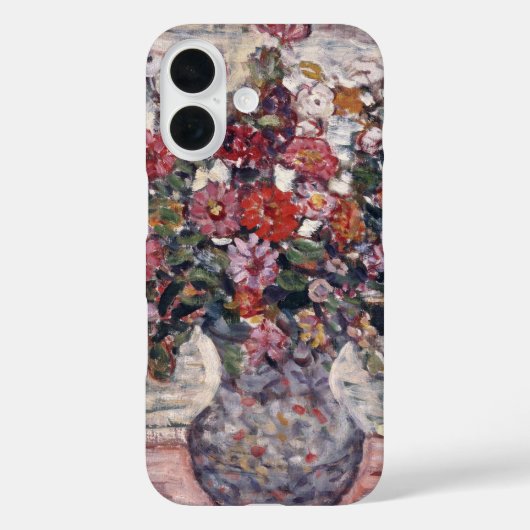Vase van bloemen, Zinnias, door Maurice Prendergas Case-Mate iPhone Case (Achterkant)