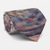 Vase van bloemen, Zinnias, door Maurice Prendergas Stropdas (Opgerold)