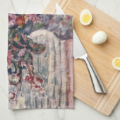 Vase van bloemen, Zinnias, door Maurice Prendergas Theedoek (Quarter Fold)