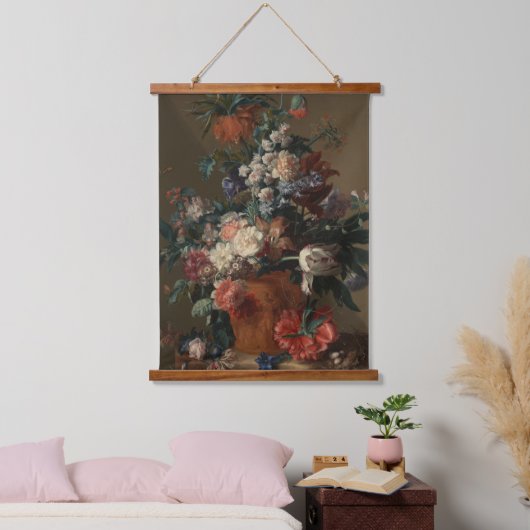 Vase van de bloemen - Jan van Huysum Hangend Wandkleed (Slaapkamer)