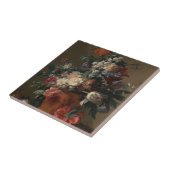 Vase van de bloemen - Jan van Huysum Tegeltje (Zijkant)