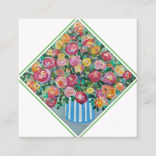 Vase van de Kaart van de Omsluiting van rozen (Voorkant)