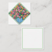 Vase van de Kaart van de Omsluiting van rozen (Voorkant / Achterkant)