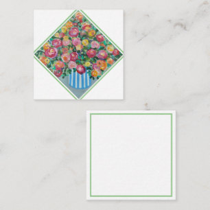 Vase van de Kaart van de Omsluiting van rozen