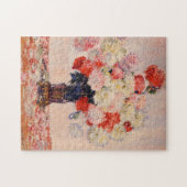 Vase van de Peonies Monet Fine Art Legpuzzel (Horizontaal)