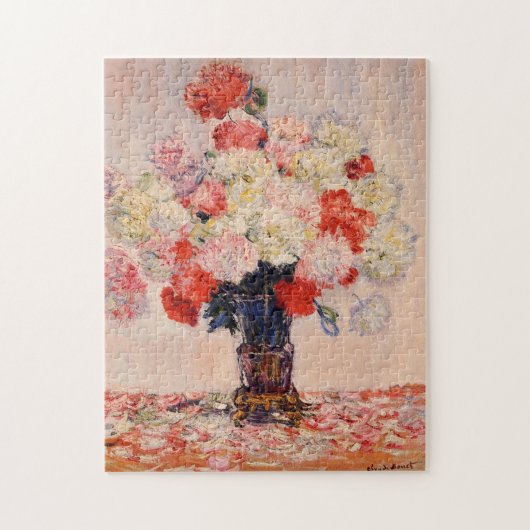 Vase van de Peonies Monet Fine Art Legpuzzel (Verticaal)