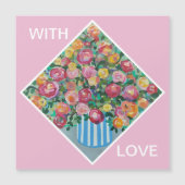 Vase van de rozen kaart (Voorkant)