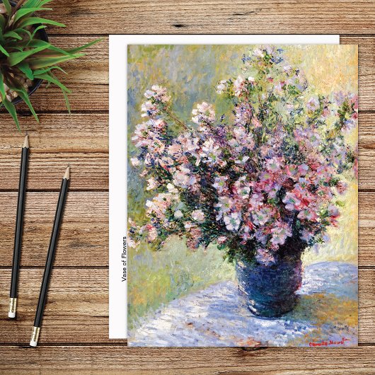 Vase van Flowers Claude Monet Briefkaart