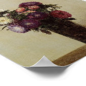 Vase van het Poster van de Bloemen Fantin-Latour (Hoek)