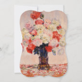 Vase van het Vrijgezellenfeest van de Peonies Mone Kaart (Voorkant)