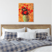 Vase van papavers door Odilon Redon Canvas Afdruk (Insitu (Slaapkamer))