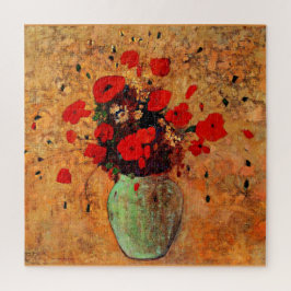 Vase van papavers door Odilon Redon Legpuzzel