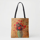 Vase van papavers door Odilon Redon Tote Bag (Voorkant)
