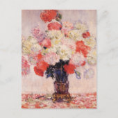 Vase van Peonies Claude Monet Briefkaart (Voorkant)