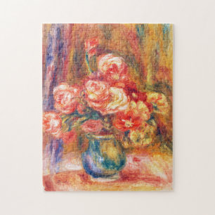 Vase van Rozen door Pierre-Auguste Renoir Legpuzzel