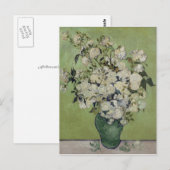 Vase van Rozen door Vincent Van Gogh Briefkaart (Voorkant / Achterkant)