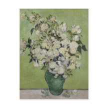 Vase van Rozen door Vincent Van Gogh