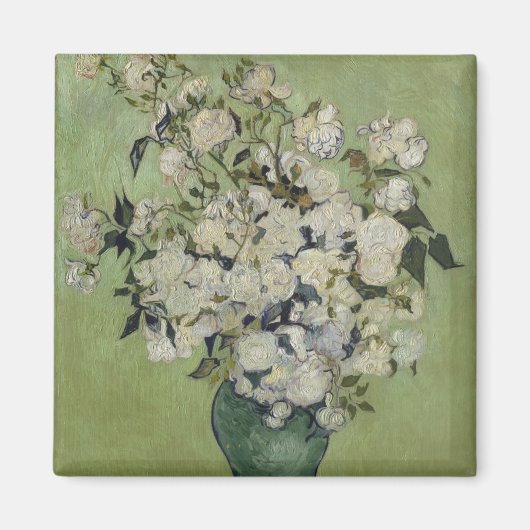 Vase van Rozen door Vincent Van Gogh Magneet (Voorkant)