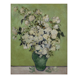 Vase van Rozen Vincent Van Gogh Glossy Perfect Poster