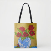 Vase van Tulpen Tote Bag (Voorkant)
