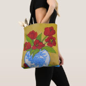 Vase van Tulpen Tote Bag (Dichtbij)