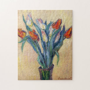Vase van Tulps Monet Fine Art Legpuzzel