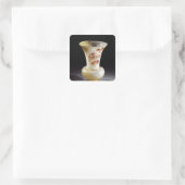 Vase Vierkante Sticker (Tas)